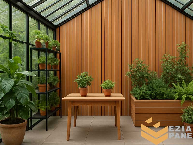 دکوراسیون فضاهای بیرونی با پنل‌های چوبی